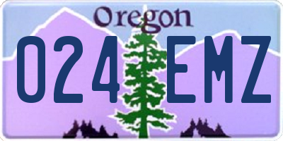 OR license plate 024EMZ