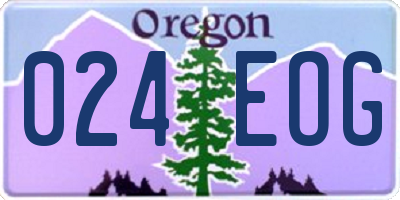 OR license plate 024EOG