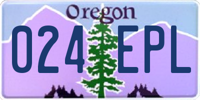 OR license plate 024EPL