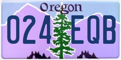 OR license plate 024EQB