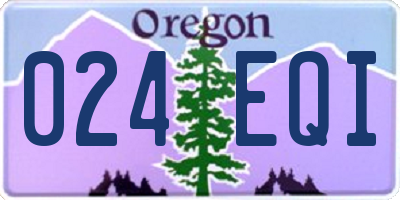 OR license plate 024EQI