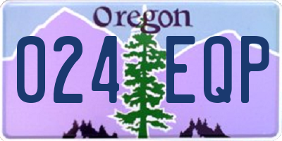 OR license plate 024EQP