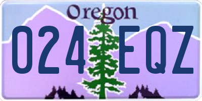 OR license plate 024EQZ