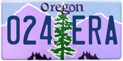 OR license plate 024ERA