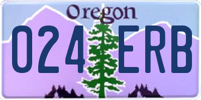 OR license plate 024ERB