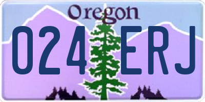 OR license plate 024ERJ