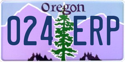 OR license plate 024ERP