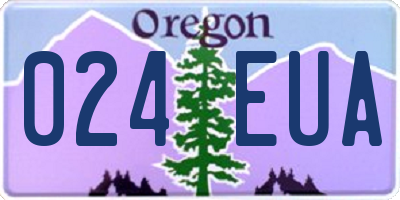 OR license plate 024EUA