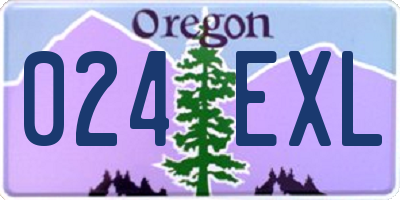 OR license plate 024EXL