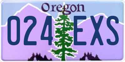 OR license plate 024EXS