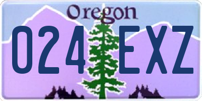 OR license plate 024EXZ