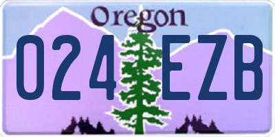 OR license plate 024EZB