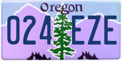 OR license plate 024EZE