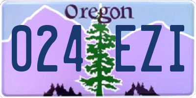 OR license plate 024EZI