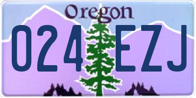 OR license plate 024EZJ