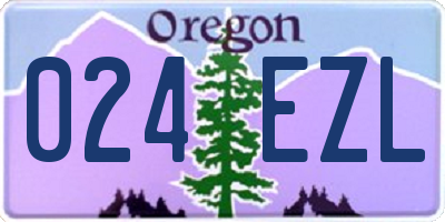 OR license plate 024EZL