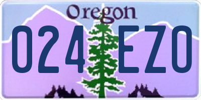 OR license plate 024EZO