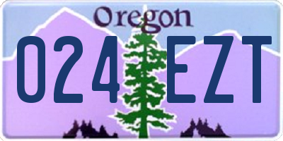 OR license plate 024EZT