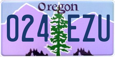 OR license plate 024EZU