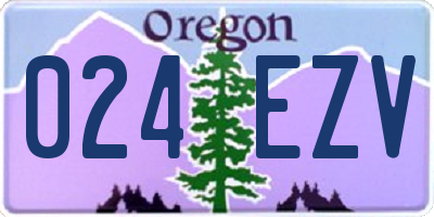 OR license plate 024EZV