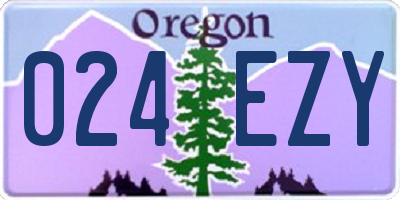 OR license plate 024EZY