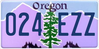 OR license plate 024EZZ