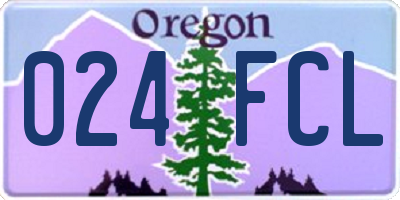 OR license plate 024FCL