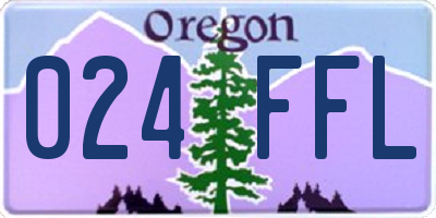 OR license plate 024FFL