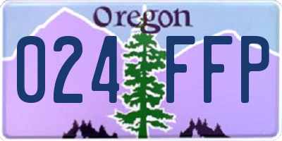 OR license plate 024FFP