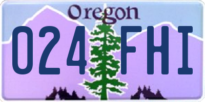 OR license plate 024FHI