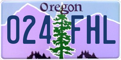 OR license plate 024FHL