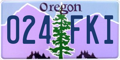 OR license plate 024FKI