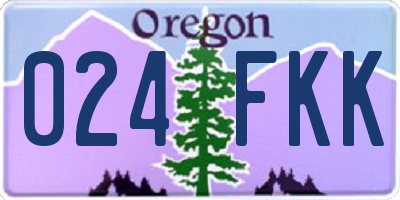 OR license plate 024FKK