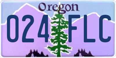 OR license plate 024FLC