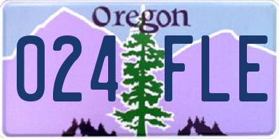 OR license plate 024FLE
