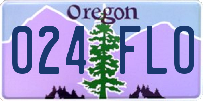 OR license plate 024FLO