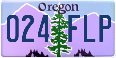 OR license plate 024FLP