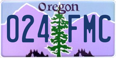 OR license plate 024FMC