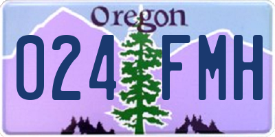 OR license plate 024FMH