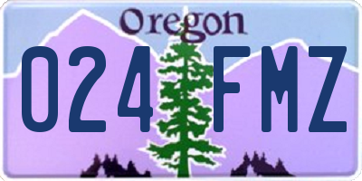 OR license plate 024FMZ