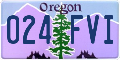 OR license plate 024FVI