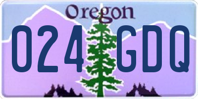 OR license plate 024GDQ