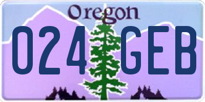 OR license plate 024GEB