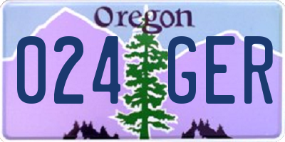 OR license plate 024GER