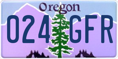 OR license plate 024GFR