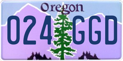 OR license plate 024GGD