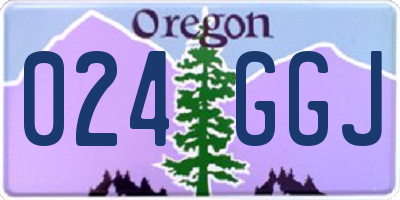 OR license plate 024GGJ