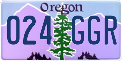 OR license plate 024GGR