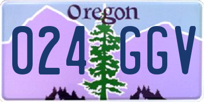 OR license plate 024GGV