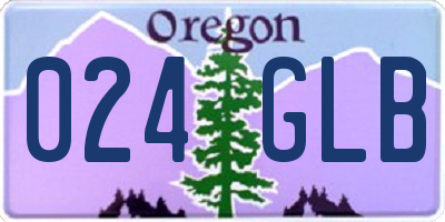 OR license plate 024GLB